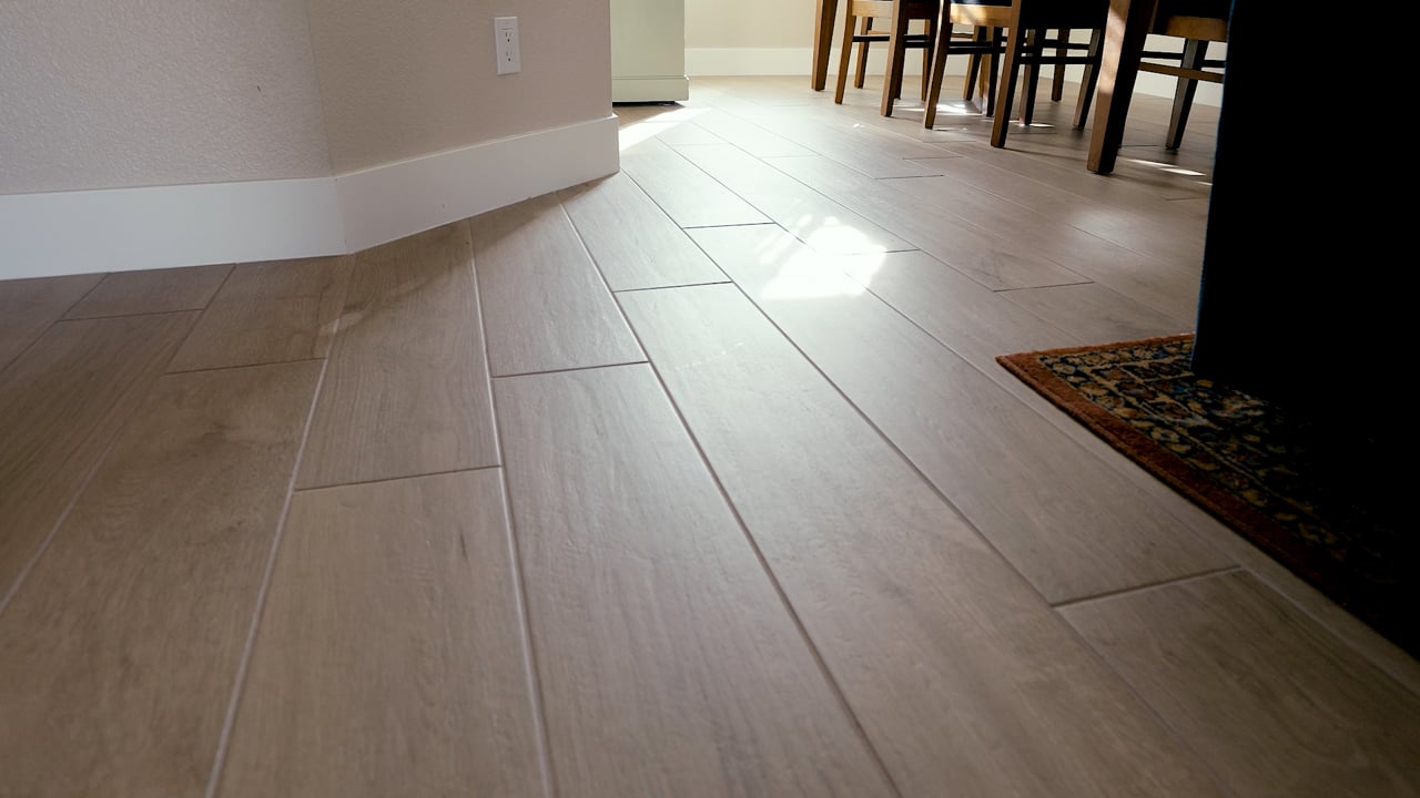 Premier Home Pros crew installing luxury vinyl flooring